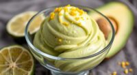 healthy vibrant lime gelato