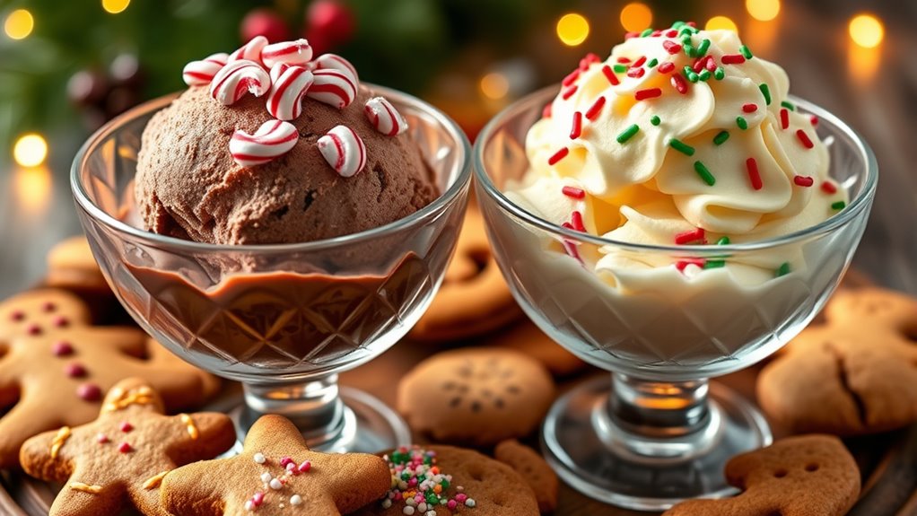 holiday cookie and gelato pairings