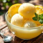 instant refreshing lemon sorbet