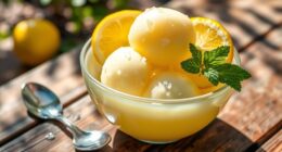 instant refreshing lemon sorbet