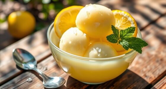 instant refreshing lemon sorbet