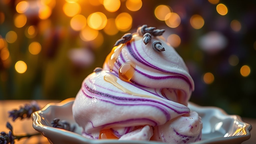 lavender honey gelato