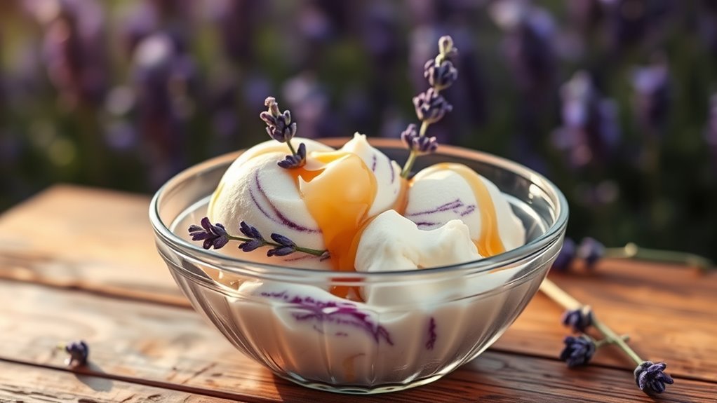 lavender honey summer gelato