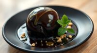luxurious truffle chocolate dessert