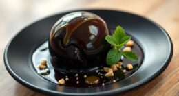 luxurious truffle chocolate dessert