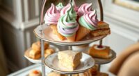 mini gelato cones display