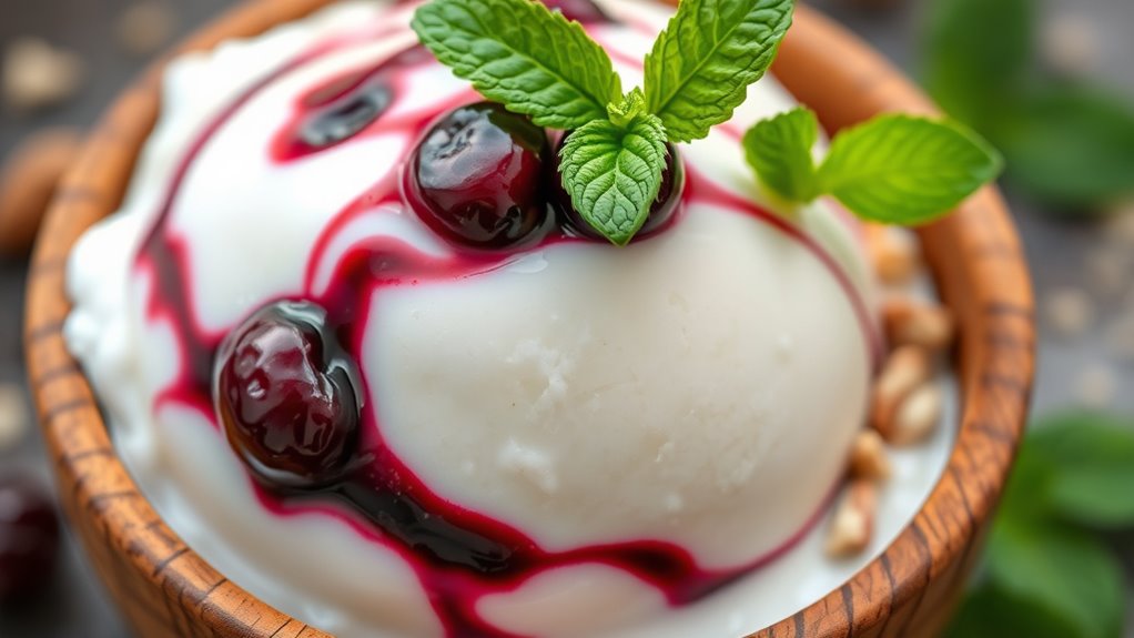 paleo gelato with seasonal ingredients