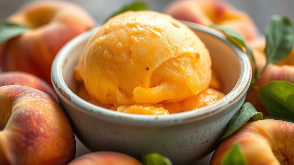 perfectly ripe peach preservation