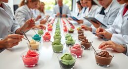 professional gelato tasting session