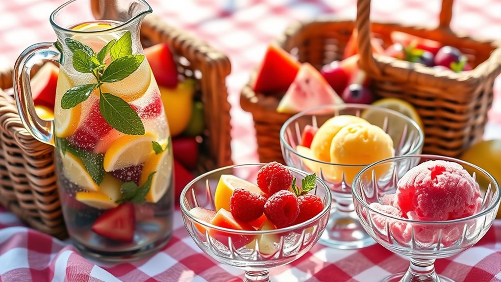 refreshing outdoor picnic pairing