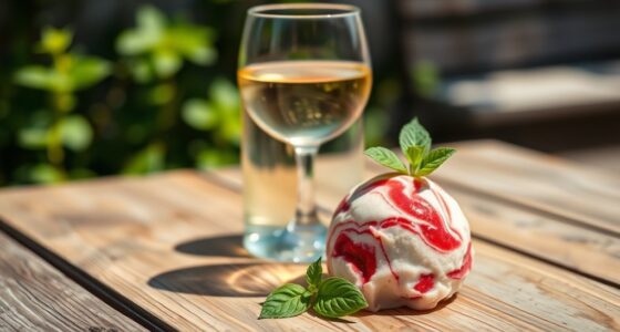 strawberry basil gelato pairing