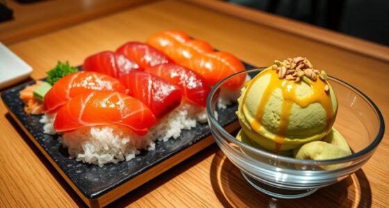 sushi and gelato fusion
