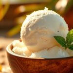 tropical spiced rum gelato