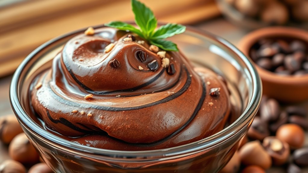 vegan hazelnut chocolate gelato