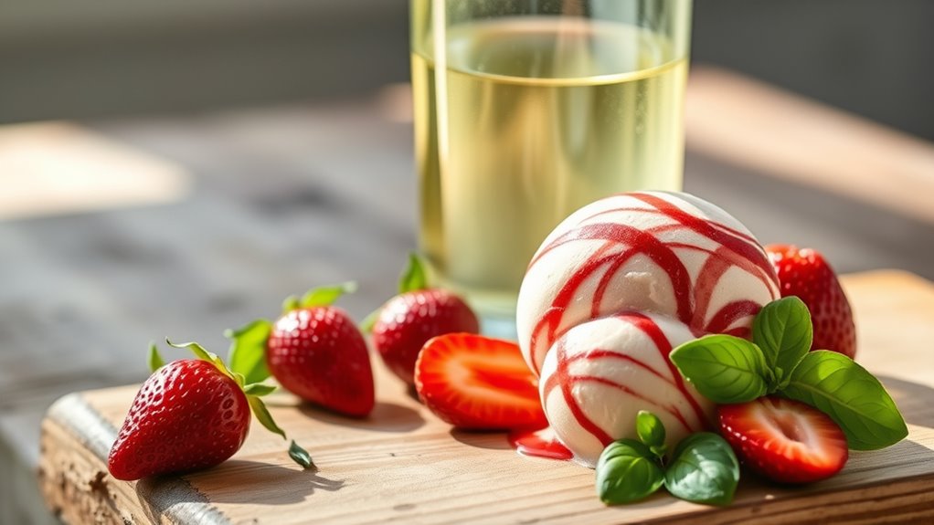 vibrant fruit and herbs