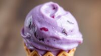 vibrant purple yam dessert