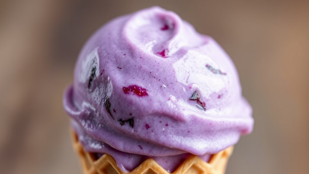 vibrant purple yam dessert