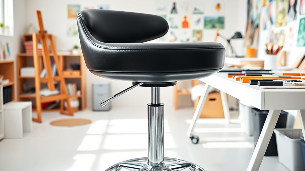 comfortable adjustable swivel stool
