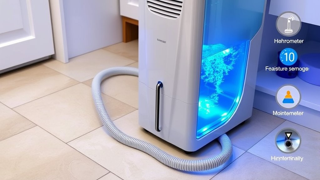 dehumidifier drainage and features