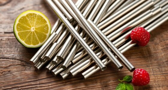 eco friendly stylish metal straws