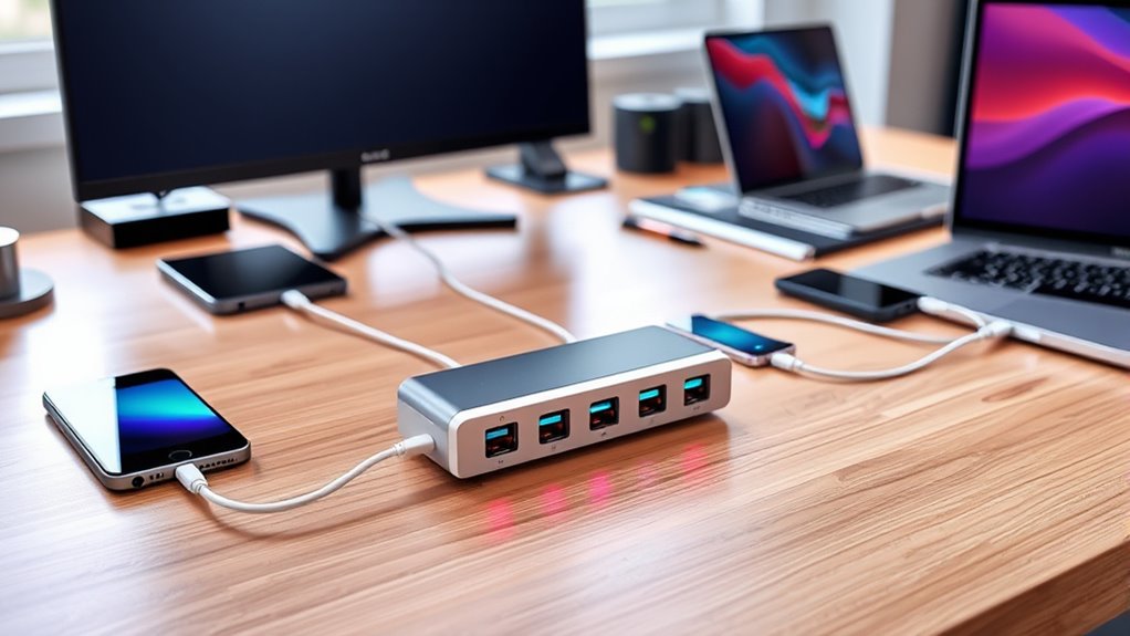 key charging station features