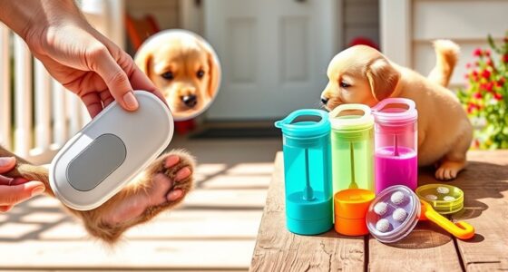 portable dog paw cleaning tools