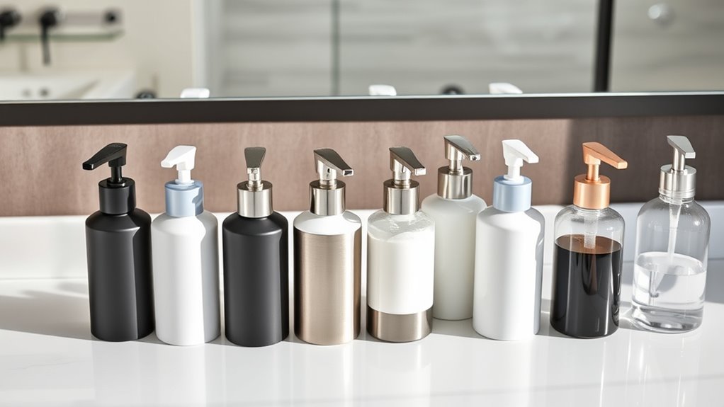 stylish foam hand soap dispensers