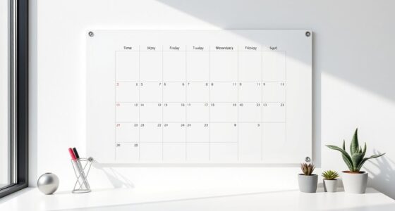 stylish whiteboard calendar options
