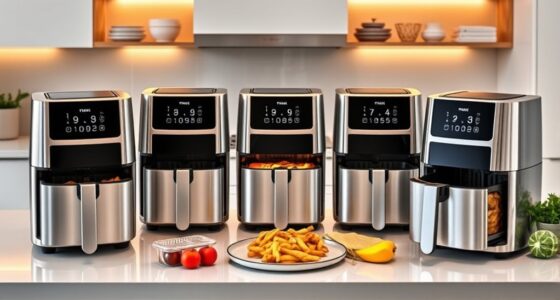 top double door air fryers