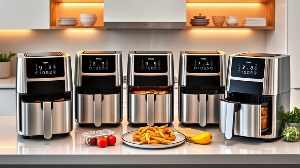 top double door air fryers