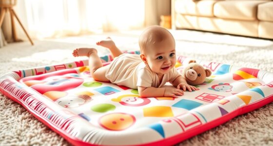 top inflatable tummy time mats
