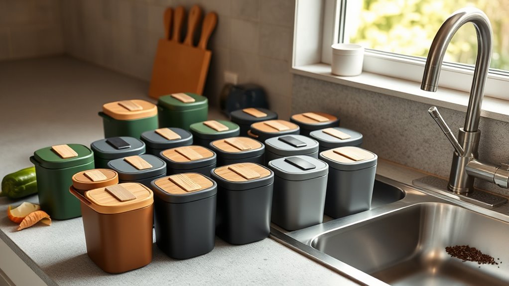 top kitchen compost bins