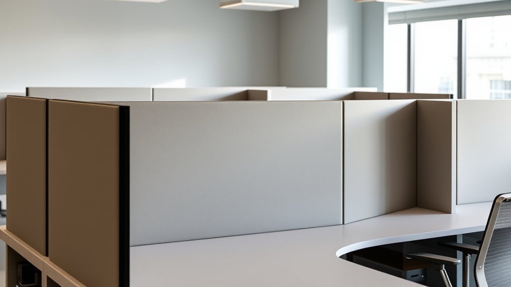 top noise blocking desk dividers