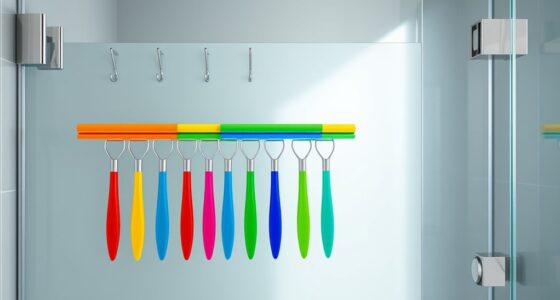 top shower squeegees with hooks