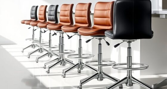 top swivel desk stools