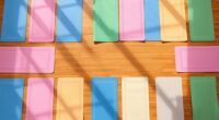 yoga mats with alignment lines