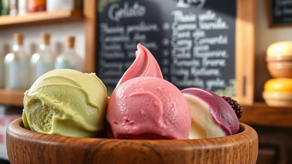 authentic gelato emphasizes quality