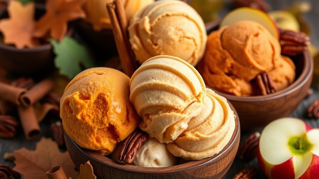 autumn flavors gelato collection