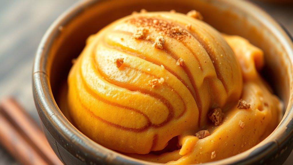 autumn pumpkin spice gelato