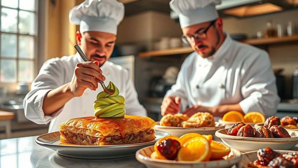 chefs combine gelato and local desserts