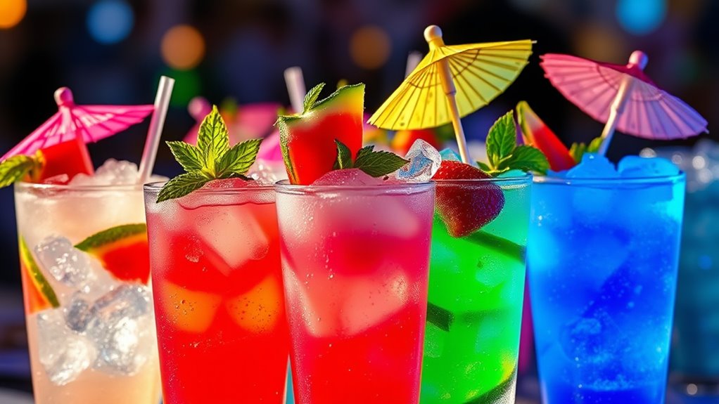 chilled alcoholic frozen treats