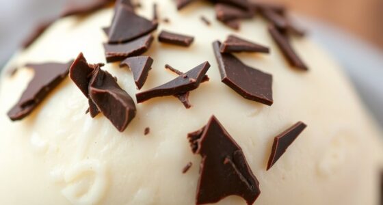 chocolate shard gelato decoration