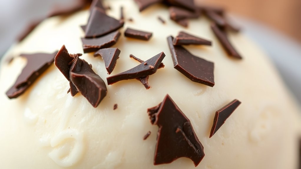 chocolate shard gelato decoration