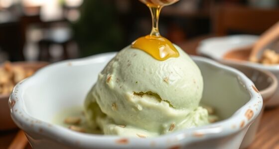 creamy italian pistachio gelato