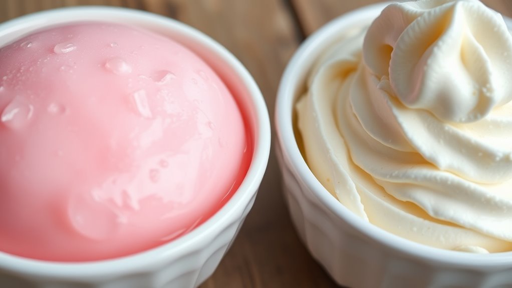 dairy content and texture