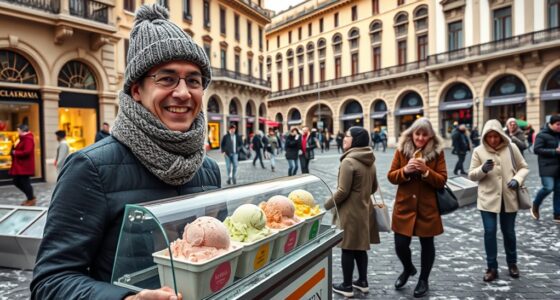 eating gelato year round