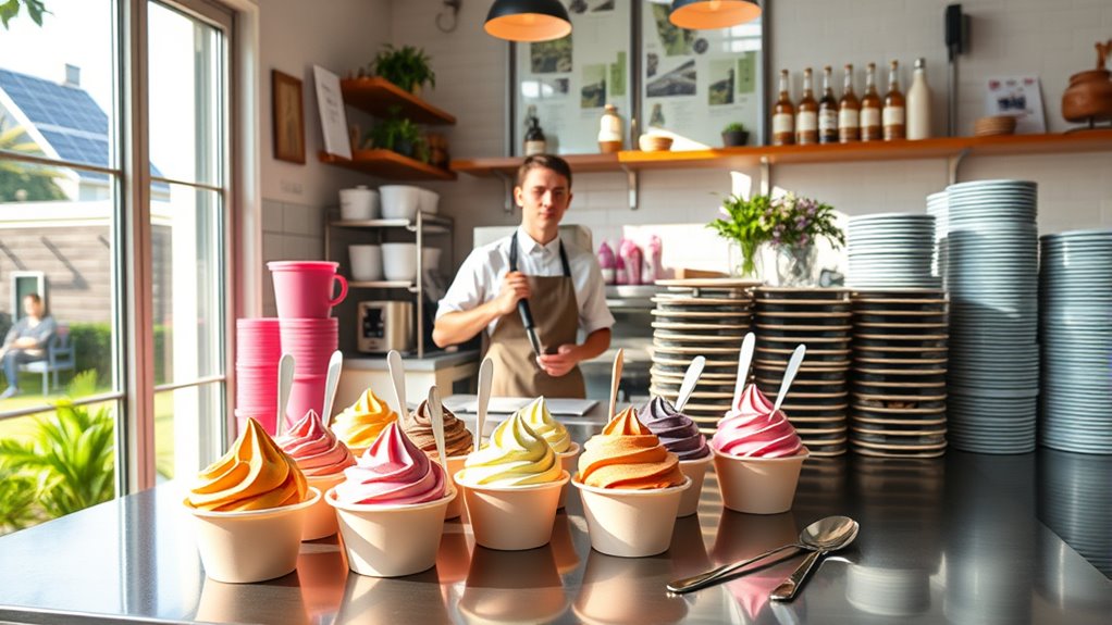 eco friendly gelato production