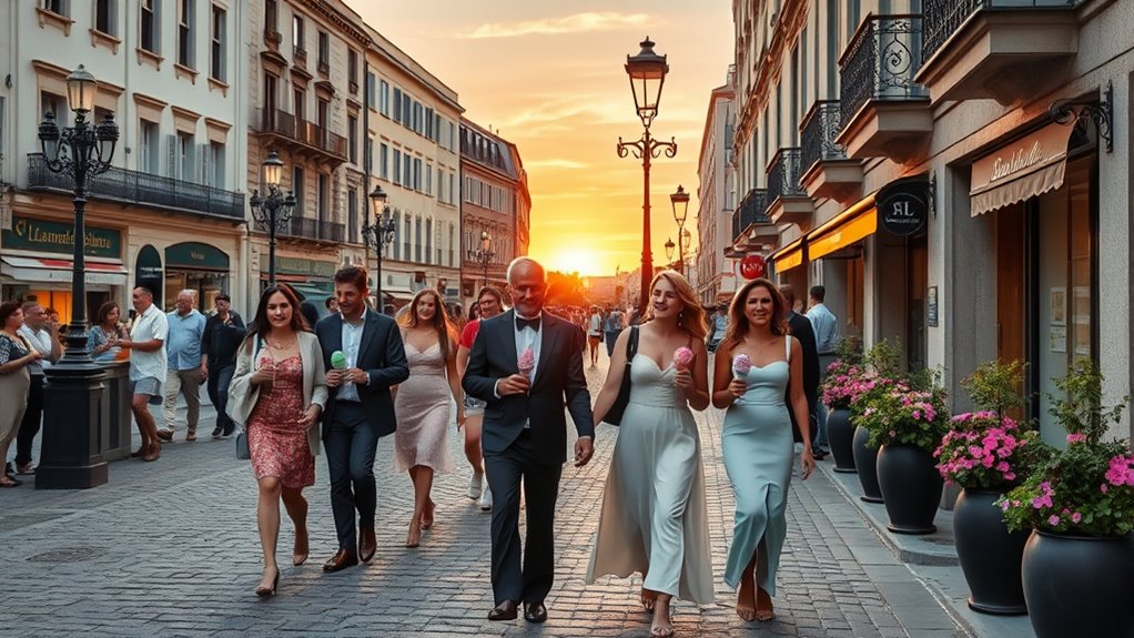 elegant historic social tradition