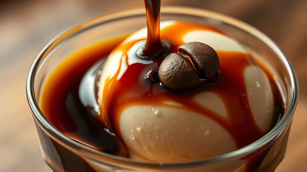 espresso and gelato dessert