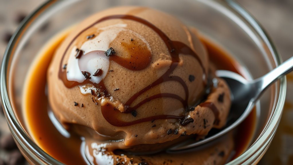 espresso infused coffee gelato